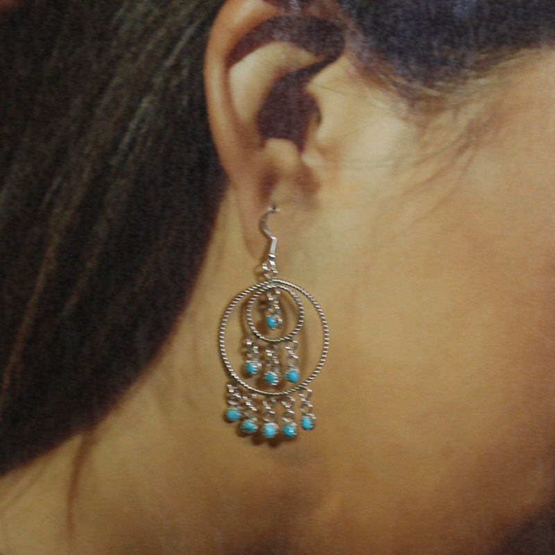 Turquoise Earrings by Navajo