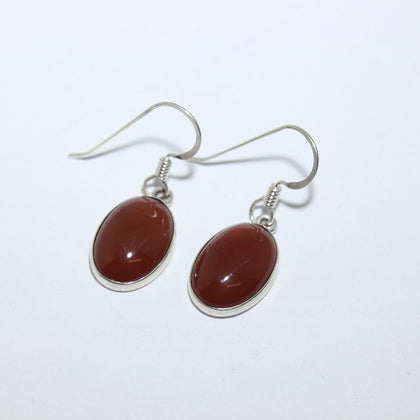 Carnelian Earrings by Navajo