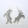 Silver Horse Earrings by Navajo