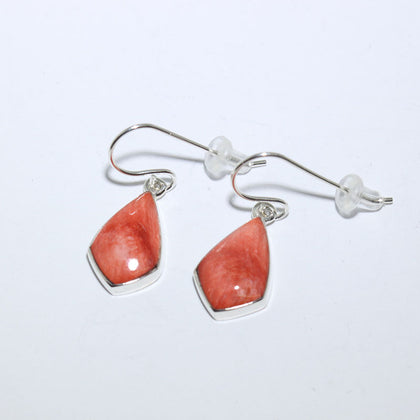 Spiny oyster earrings by Stone Weaver