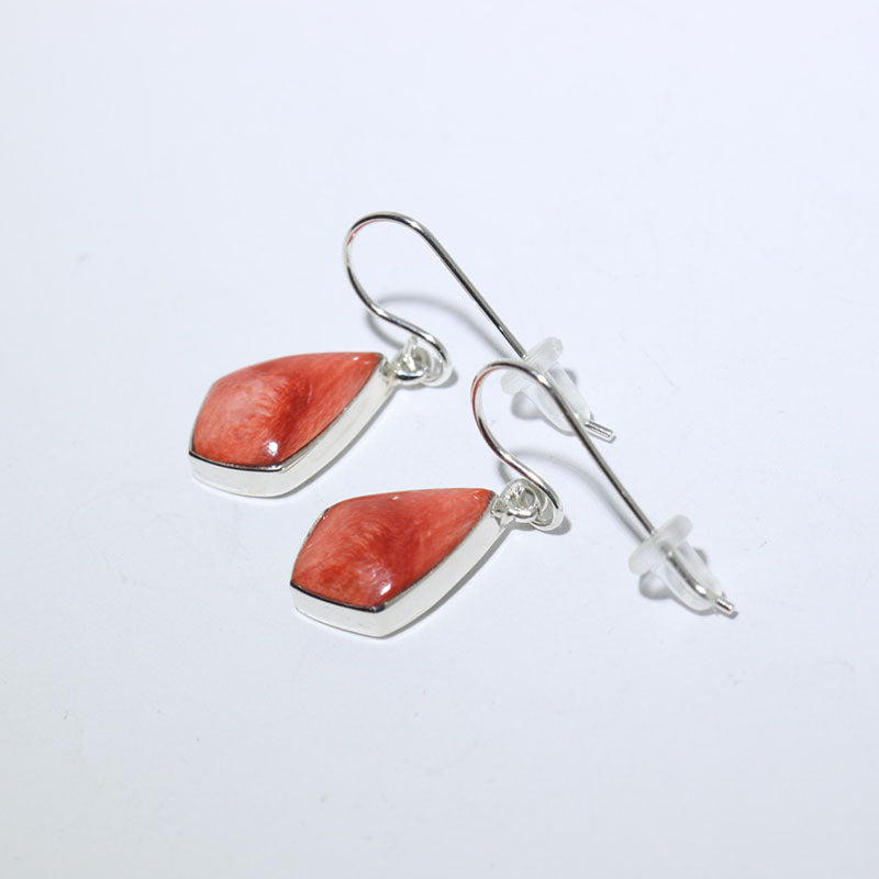 Spiny oyster earrings by Stone Weaver
