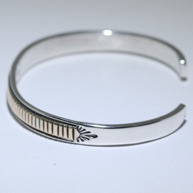 14K & Silver Bracelet by Bruce Morgan