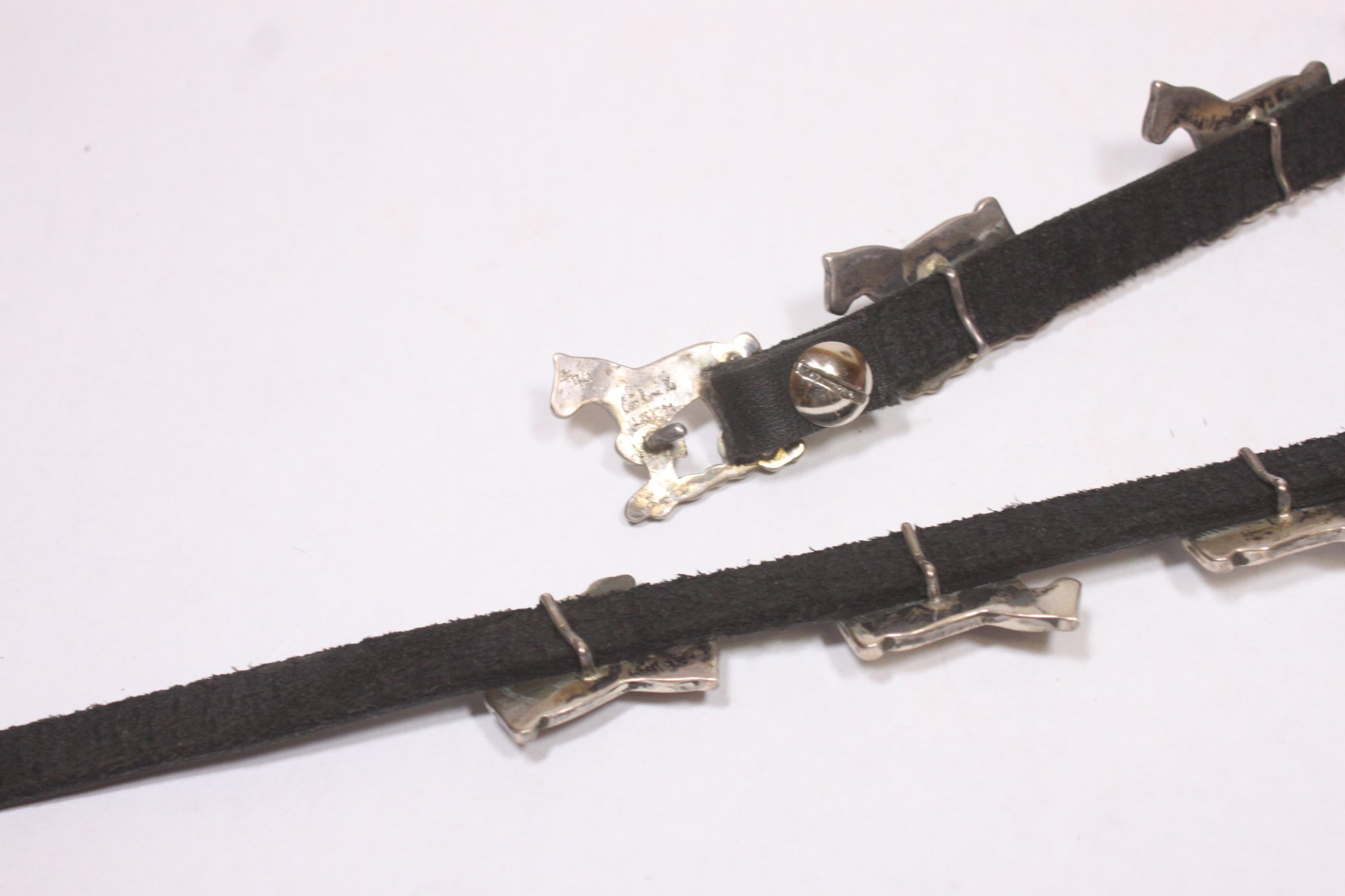 Horse inlay belt/ hat band by Zuni