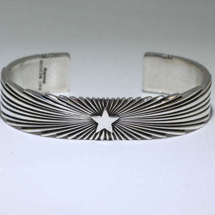 Silver bracelet by Pat Bedonie