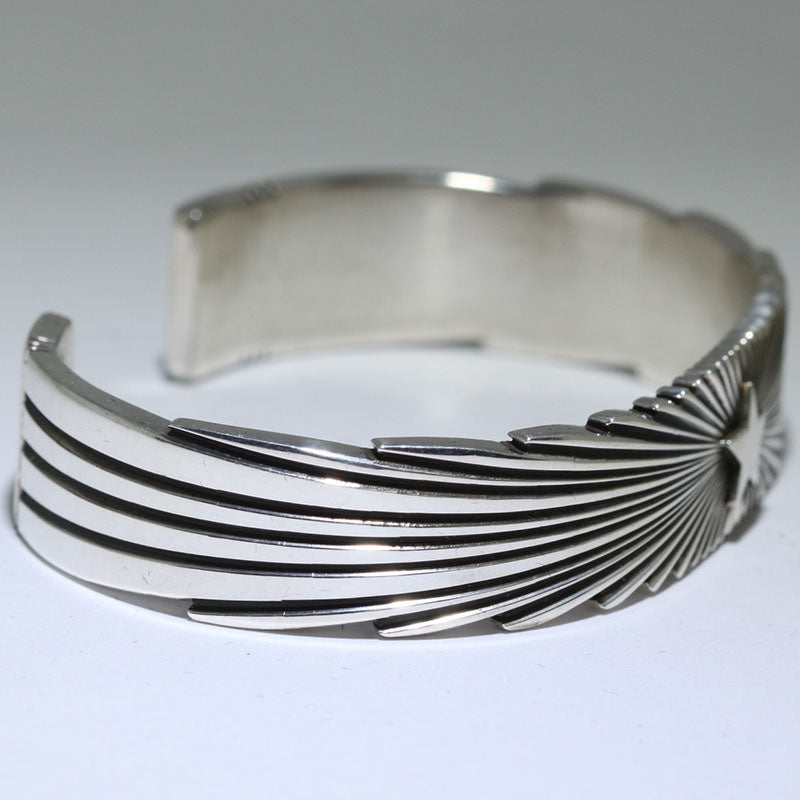 Silver bracelet by Pat Bedonie