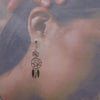 Sliver dream catcher earring by Navajo