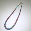 Purple spiny and turqouise necklace