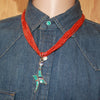 14K and Lone Mountain Necklace by Wes Willie