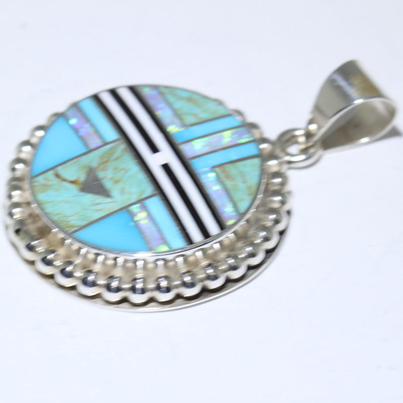 Inlay Pendant by Curtis Manygoats