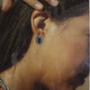 Blue lapis silver earring