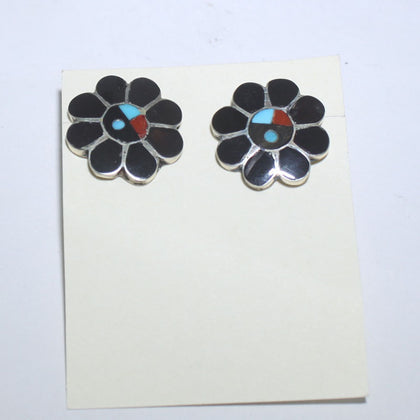 Sunface Inlay earring by Navajo