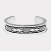 Heavy Silver Bracelet by Bruce Morgan 5-1/2inch