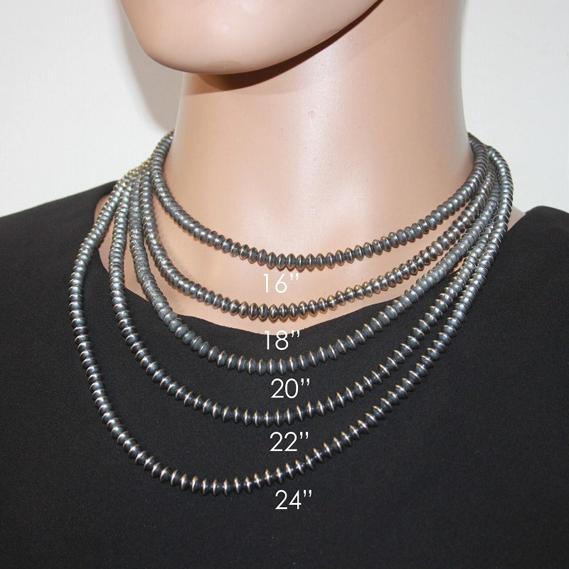 24” 14mm Sterling Navajo Pearls Necklace | eBay