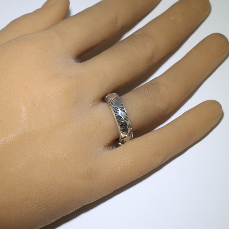 Silver ring by Arnold Goodluck s9.5
