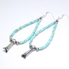 Turquoise Bead Earrings by Navajo