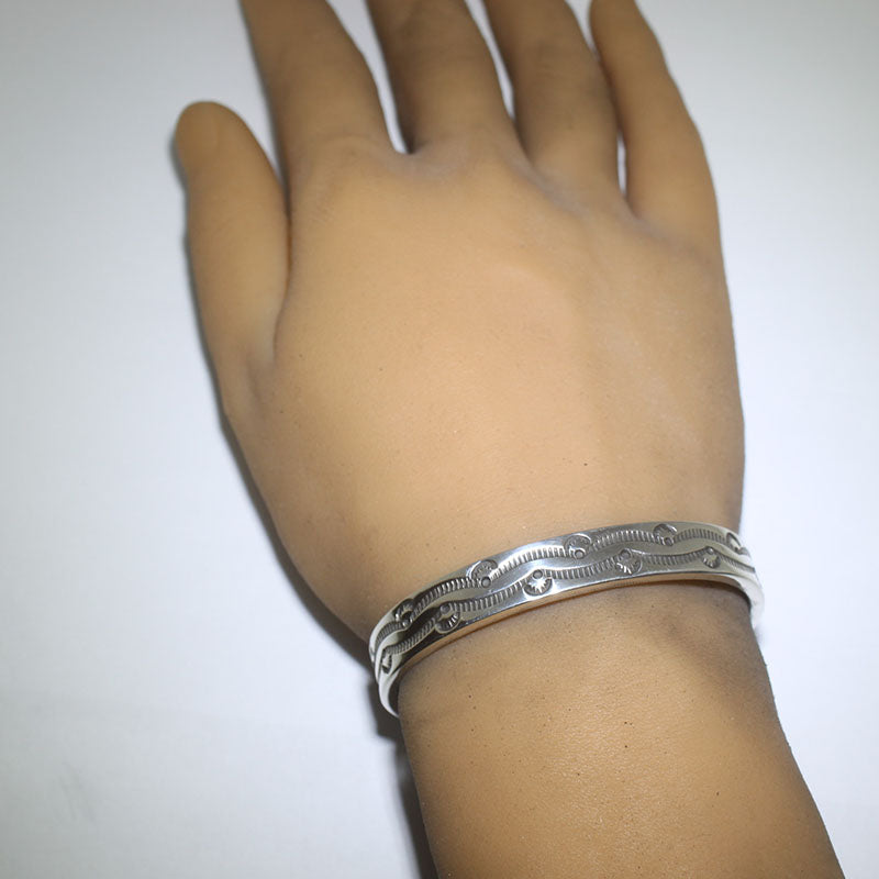 Silver bracelet by Arnold Goodluck