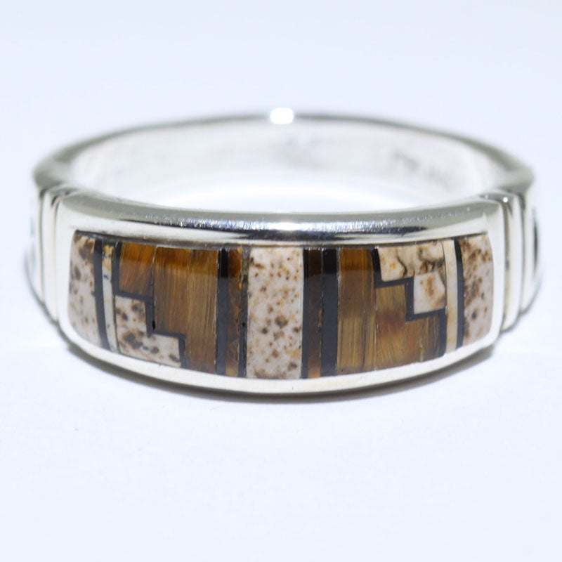 Inlay Ring by Navajo size 13.5