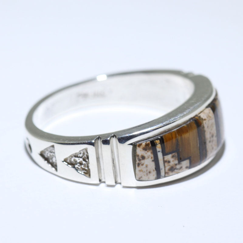 Inlay Ring by Navajo size 13.5