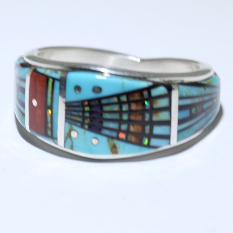 Micro Inlay Ring by Erwin Tsosie size 12.5