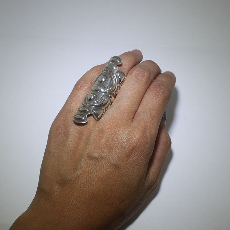Silver ring by Alex  Sanchez size 4.5