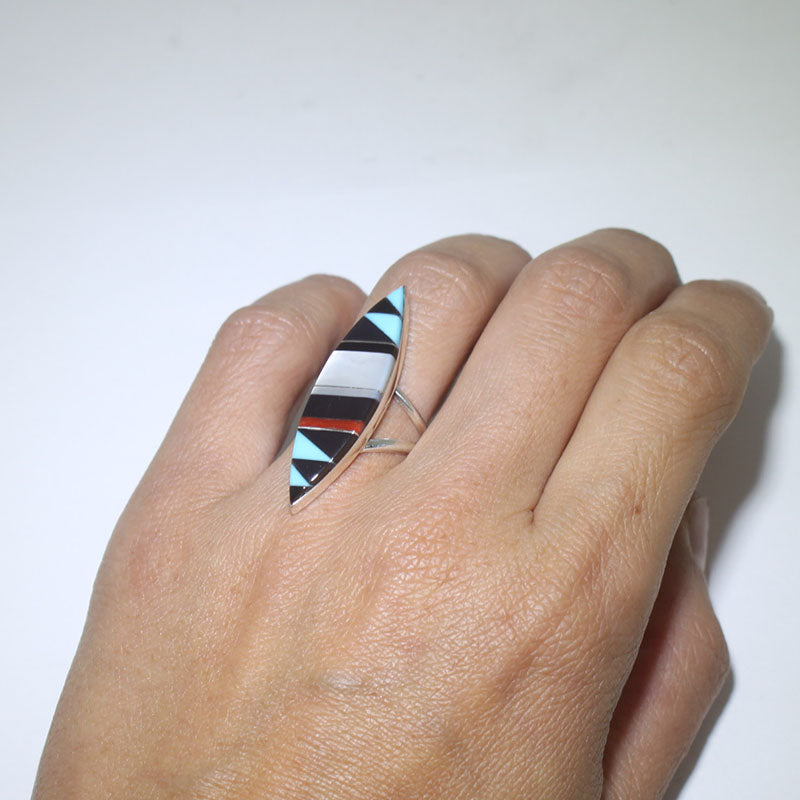 Inlay Ring by Zuni size 6