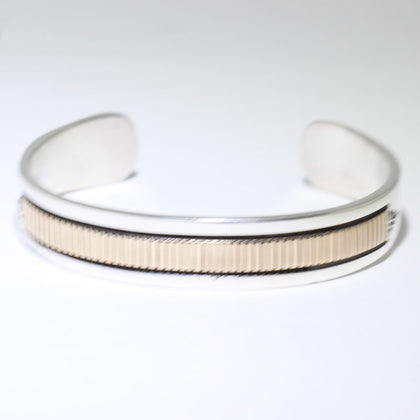 14K/Silver Bracelet by Bruce Morgan 5-3/4