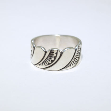 Silver Ring by Steve Yellowhorse size 11.5
