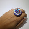 Inlay Sunface Ring by Wilbert Manning size 7