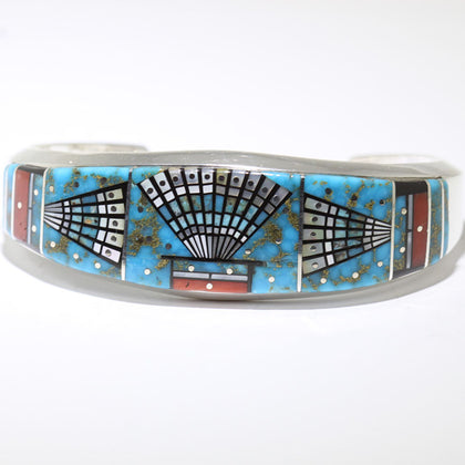 Micro Inlay Bracelet by Erwin Tsosie 5-1/2