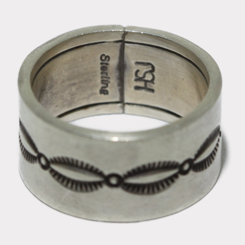 Stamp Ring by Herman Smith Jr size 9