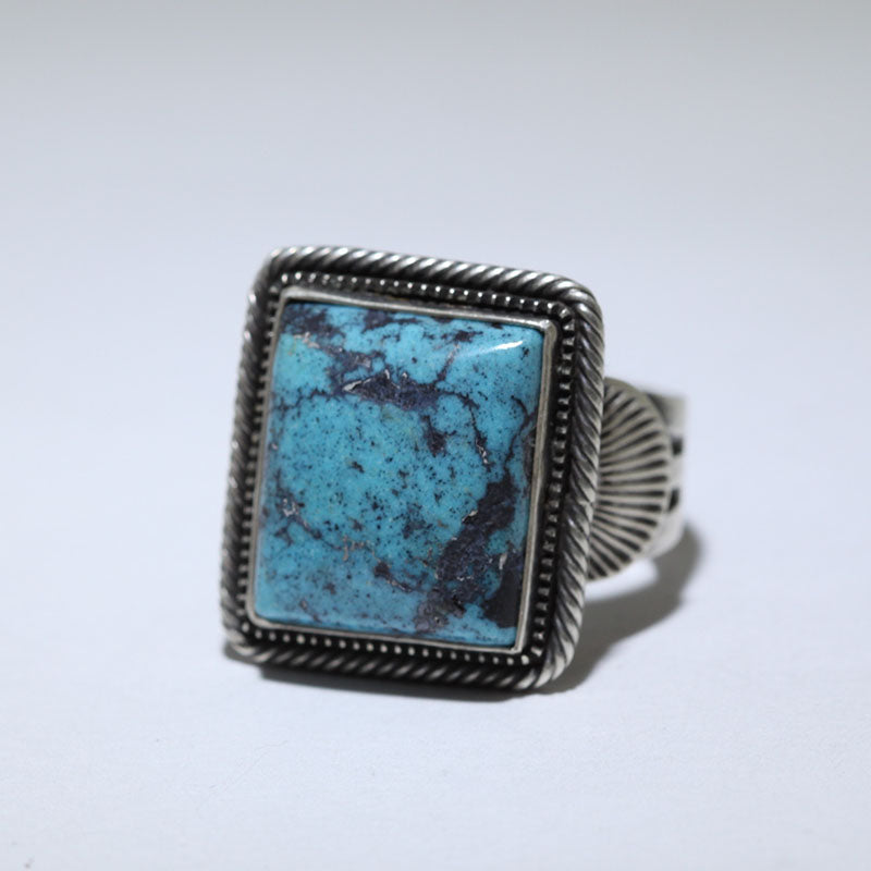 Indian Mtn Ring by Steve Arviso size 11 – Gallup Trading