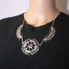 Inlay cluster necklace by Zuni