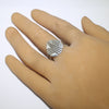 Silver Leaf Ring by Steve Yellowhorse- 9