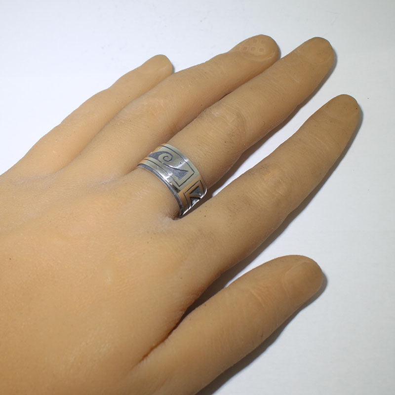 Silver Ring by Clifton Mowa- 9.5