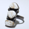 White Buffalo Ring by Arnold Goodluck- 9.5