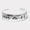 Sterling silver Hopi bracelet by Berra Tawahongva