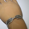 Feather silver bracelet by Herman Smith