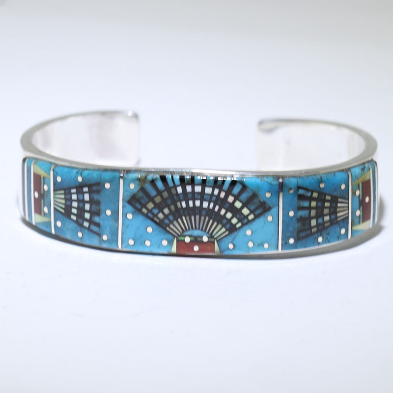 Micro Inlay Bracelet by Erwin Tsosie 5-3/4"
