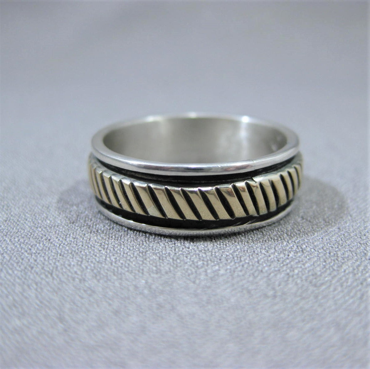 14k & Silver Ring by Bruce Morgan