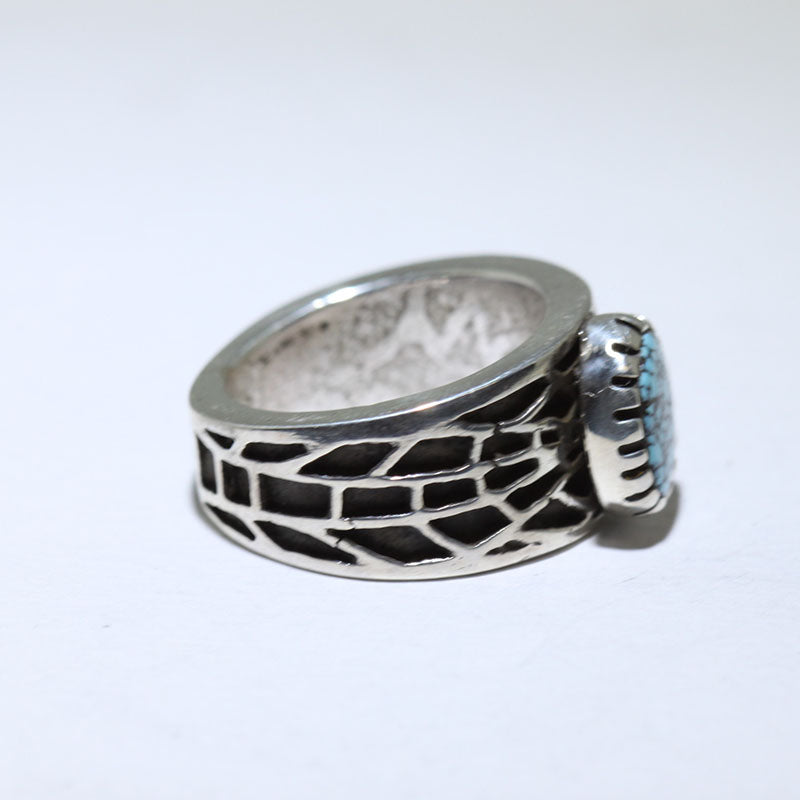 Kingman silver ring by Philander Begay size8.5