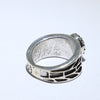 Kingman silver ring by Philander Begay size8.5