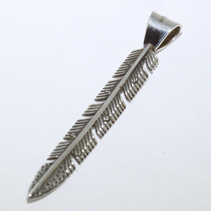 Feather Pendant by Ron Bedonie