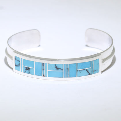 Inlay Bracelet by Curtis Manygoats 5-1/4