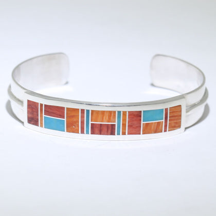 Inlay Bracelet by Curtis Manygoats 5-3/4