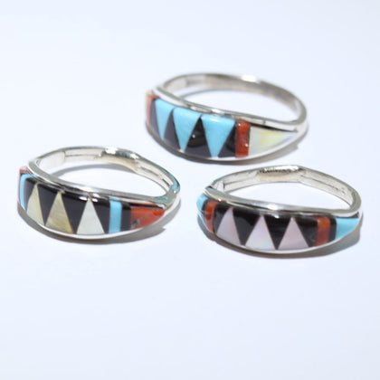 Inlay Turquoise Ring by Navajo