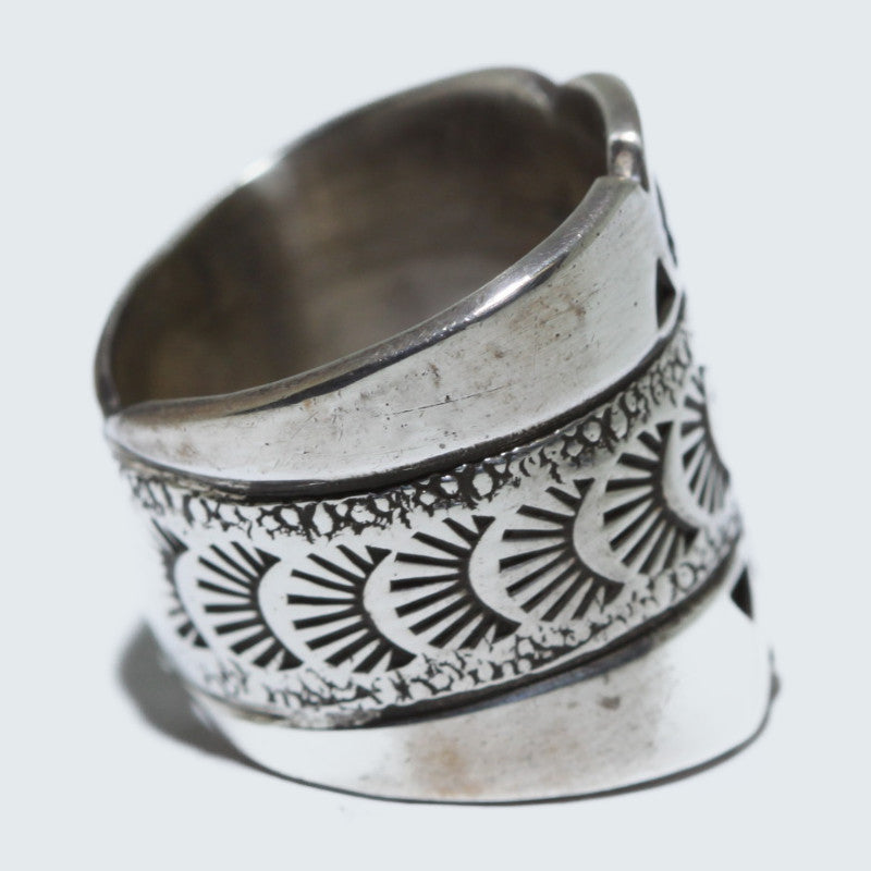 Silver ring by Navajo size 4