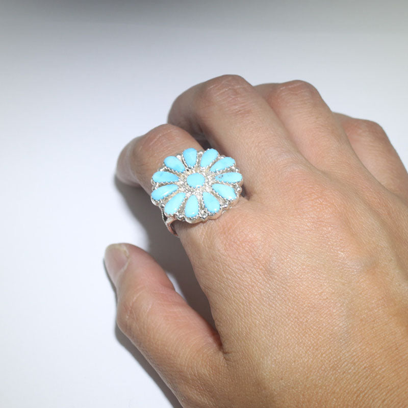 Turquoise Ring by Navajo size 9