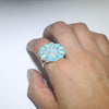 Turquoise Ring by Navajo size 9