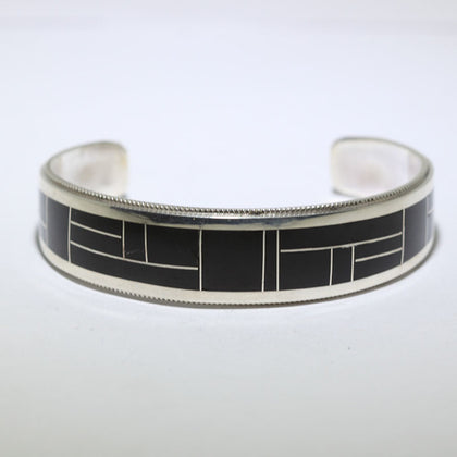Inlay Bracelet by Navajo size 5-1/4