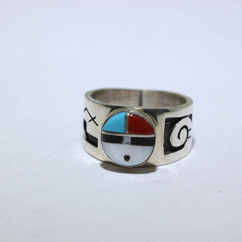 Inlay Sunface ring by Zuni Size 8.5